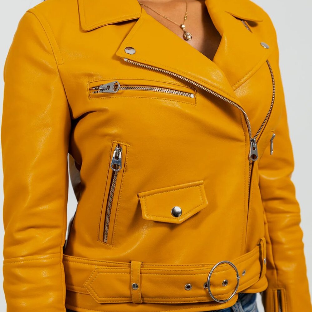 Women's Genuine Leather Remy Jacket For Women Jacket - Picture 3 of 5